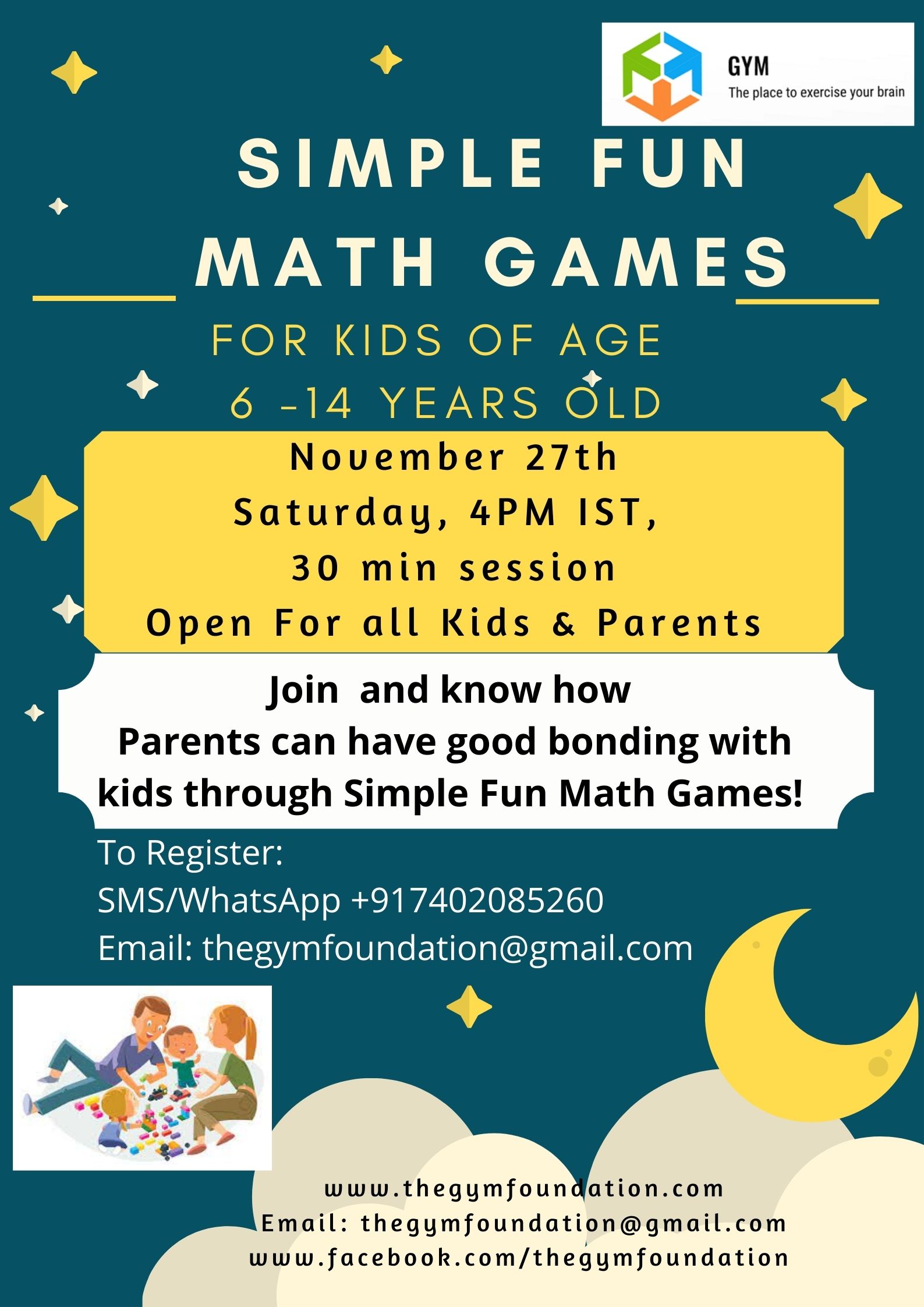 Math At Home Simple Fun Math Games GYM Growing Young Mathematicians