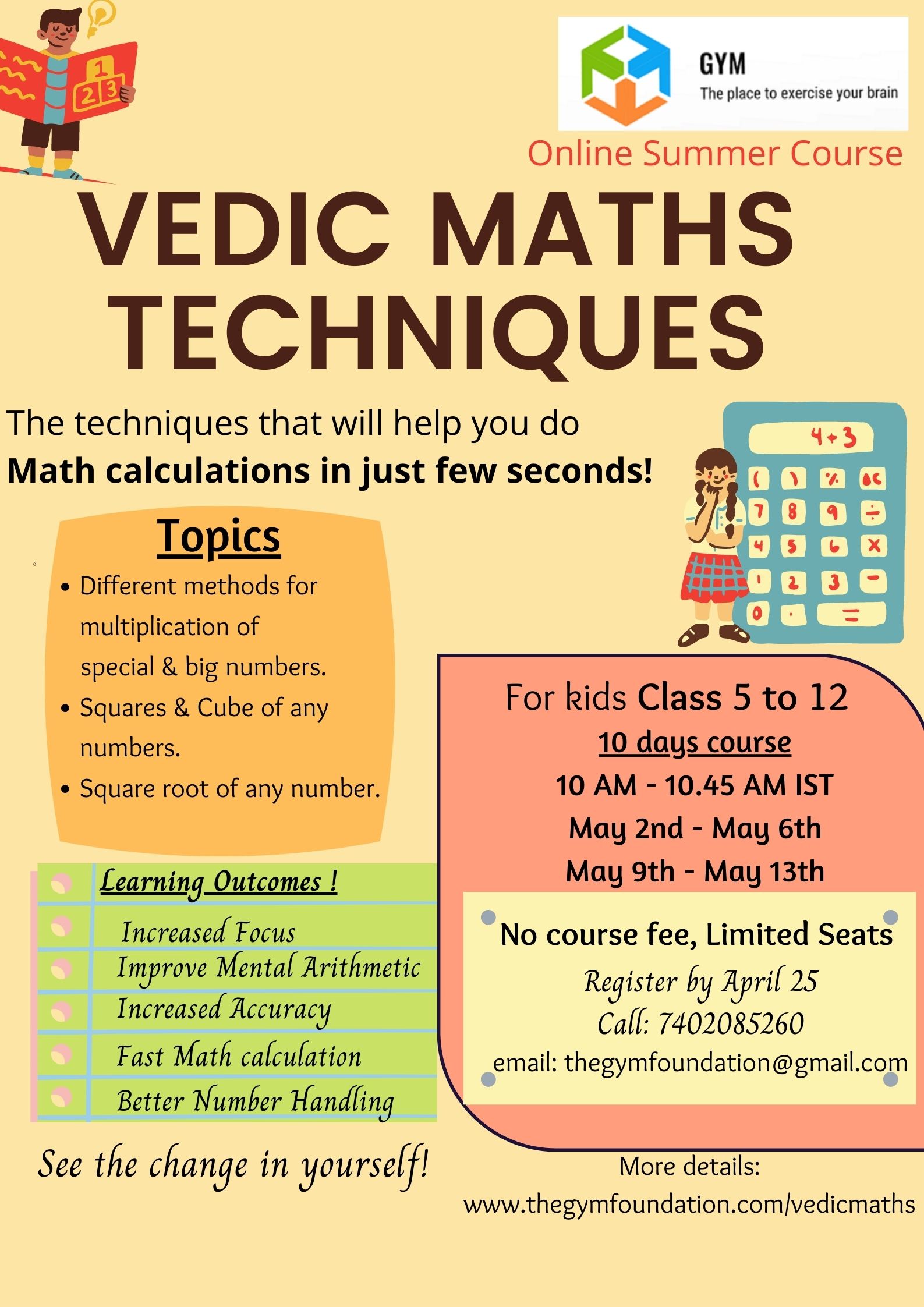 Vedic Maths Techniques GYM Growing Young Mathematicians